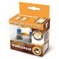 Лампа автомобильная TUNGSRAM Megalight Ultra +150 H11 12V 55W (PGJ19-2), 2шт, 53110NXNU B2