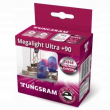 Лампа автомобильная TUNGSRAM Megalight Ultra +90 H4 12V 60/55W P43t-38 W5W, 2 шт, 50440SXU KIT Лампа автомобильная TUNGSRAM Megalight Ultra +90 H4 12V 60/55W P43t-38 W5W, 2 шт, 50440SXU KIT