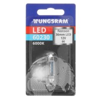 Лампа автомобильная Tungsram C5W 12V-LED (SV8,5) 6000K 0,5W, бл.1шт, 60230 BL1