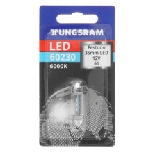 Лампа автомобильная Tungsram C5W 12V-LED (SV8,5) 6000K 0,5W, бл.1шт, 60230 BL1 Лампа автомобильная Tungsram C5W 12V-LED (SV8,5) 6000K 0,5W, бл.1шт, 60230 BL1