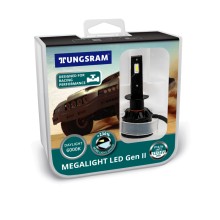 Лампа автомобильная Tungsram Megalight LED GEN II +230 H1 12/24V-LED 6000K 20W (P14,5s), 2 шт, 61400 PB2 Лампа автомобильная Tungsram Megalight LED GEN II +230 H1 12/24V-LED 6000K 20W (P14,5s), 2 шт, 61400 PB2