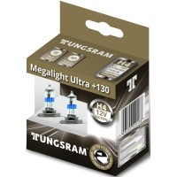 Лампа автомобильная TUNGSRAM Megalight Ultra +130 H4 12V 60/55W (P43t), 2шт, 50440XNU B2