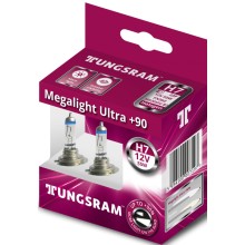 Лампа автомобильная TUNGSRAM Megalight Ultra +90 H7 12V 55W (PX26d), 2шт, 58520SXU B2 Лампа автомобильная TUNGSRAM Megalight Ultra +90 H7 12V 55W (PX26d), 2шт, 58520SXU B2