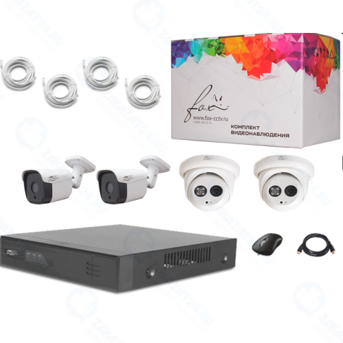 Комплект видеонаблюдения FOX MIX-4
