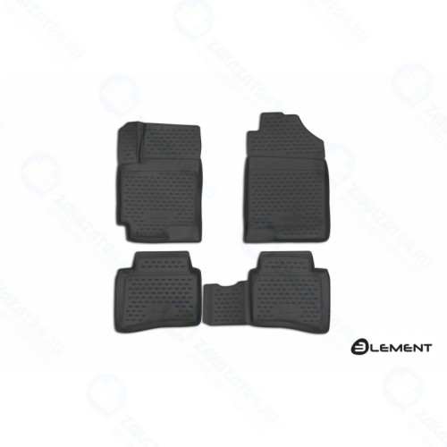 Коврики 3D в салон ELEMENT для KIA Rio (2017-н.в.) (ELEMENT3D2563210)