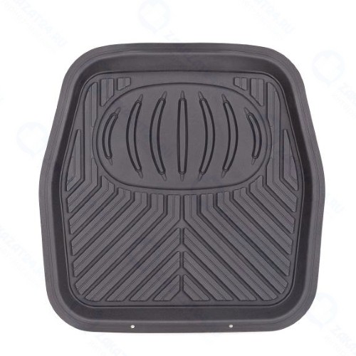 Коврик автомобильный AUTOPROFI для заднего ряда, 48х50см, универсальный, ванночка, материал ПВХ чёрный (RUS-105r BK)