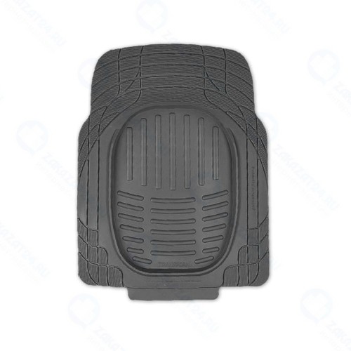 Коврики AUTOPROFI TRANSFORM, передние 2 шт, 77х57см, ПВХ чёрный (MAT-001 BK)