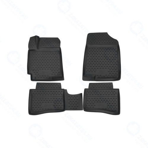 Коврики 3D в салон FORMAT для HYUNDAI Solaris (2014-2016) полиуретан повышенной износостойкости (FORMAT.3D.20.59.210)