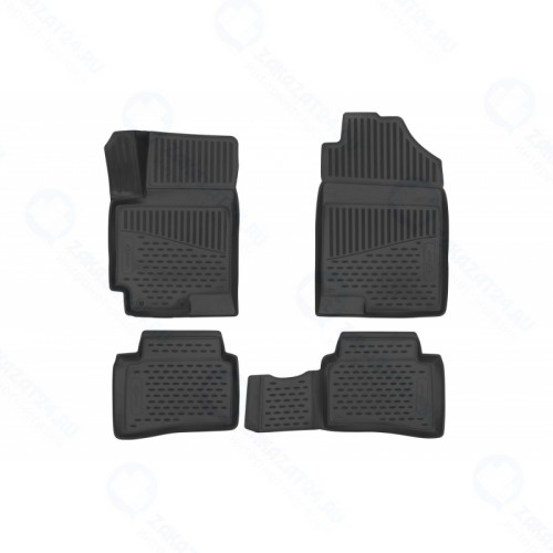 Коврики 3D в салон FORMAT для HYUNDAI Solaris (2017-н.в.) Comfort, полиуретан повышенной износостойкости (FORMAT.3D2065210)