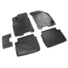 Коврики салона Rival для Chevrolet Aveo I T200/T250 SD, HB (2003-2012)/Ravon Nexia R3 SD (2016-н.в.), полиуретан, 5 шт. (11001004)