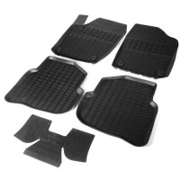 Коврики салона Rival для Volkswagen Polo V седан (2010-н.в.), резина, 5 шт. (65804001)