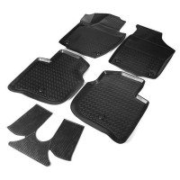 Коврики салона Rival для Skoda Rapid лифтбек (2012-н.в.), полиуретан, 5 шт. (15102001)