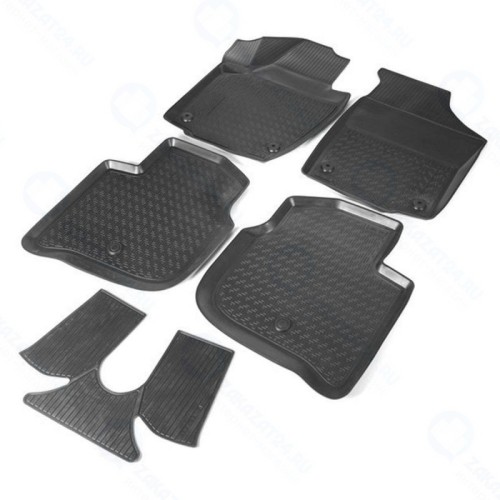 Коврики салона Rival для Skoda Rapid лифтбек (2012-н.в.), полиуретан, 5 шт. (15102001)