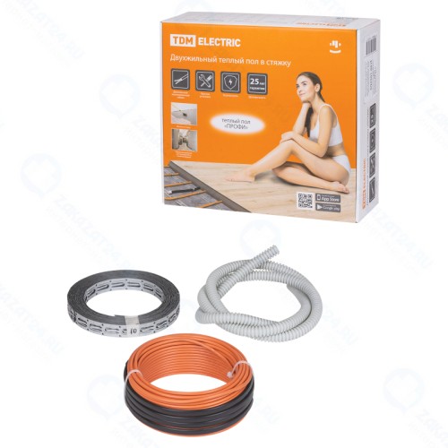 Двухжильный теплый пол в стяжку TDM Electric 