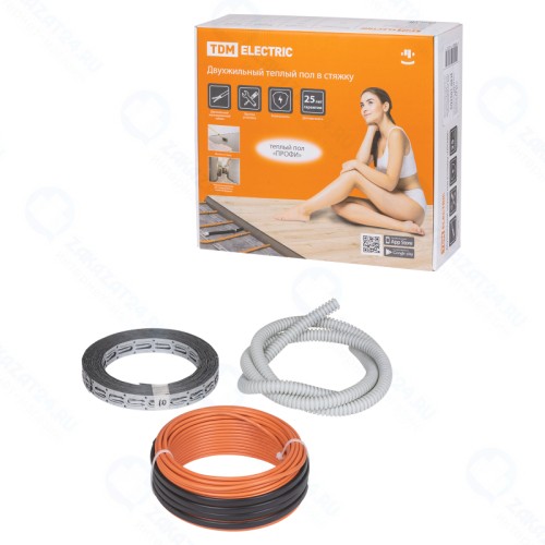 Двухжильный теплый пол в стяжку TDM Electric 
