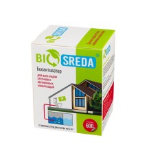 Биоактиватор Biosreda для всех видов септиков и автономных канализаций, 600 гр 24 пакета