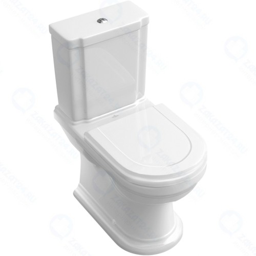 Унитаза Villeroy&Boch V&B HOMMAGE PLUS 666210R1, слив гориз. белый Альпин с крепл.