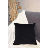 Чехол для подушки Sofi de Marko Шарлота, черный, 45х45