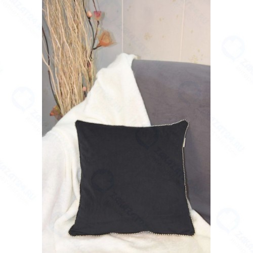 Чехол для подушки Sofi de Marko Шарлота, черный, 45х45