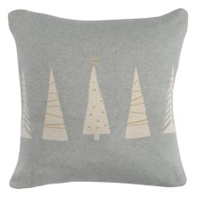 Чехол для подушки Tkano вязаный с новогодним рисунком Christmas tree, 45х45