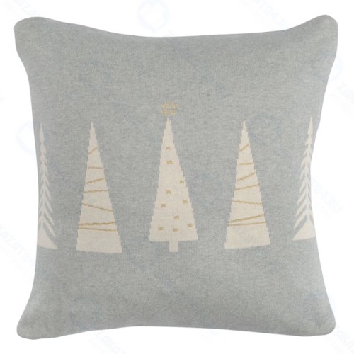 Чехол для подушки Tkano вязаный с новогодним рисунком Christmas tree, 45х45