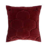 Чехол на подушку Tkano Хвойное утро 45х45 бархатный, бордовый