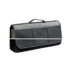 Органайзер в багажник AUTOPROFI TRAVEL, ковролиновый, 50х13х20см, серый
