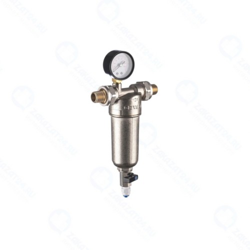 Фильтр Гейзер Бастион 122 с манометром для холодной и горячей воды 1/2