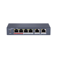 Коммутатор HIKVISION HiWatch DS-S604P неуправляемый