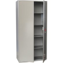 Шкаф металлический для документов BRABIX "КBS-10", 1803х880х390 мм, 77 кг, 2 отделения, сварной