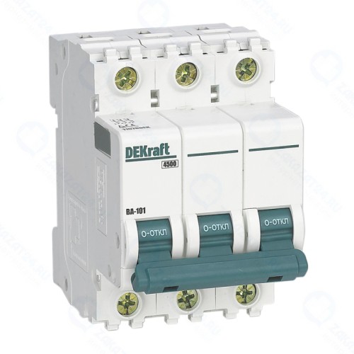 Автоматический выключатель DEKraft мод. 3п C 25А ВА-101 4.5кА, 11080DEK