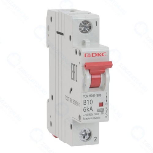 Автоматический выключатель DKC 1п C 4А 10кА YON MD63, MD63-1C4-10