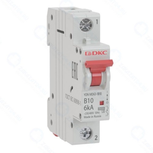 Автоматический выключатель DKC 1п C 4А 6кА YON MD63, MD63-1C4-6