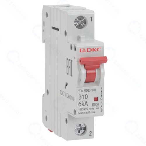Автоматический выключатель DKC 1п C 6А 6кА YON MD63, MD63-1C6-6
