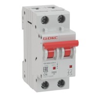 Выключатель автоматический модульный DKC 2п C 4А 6кА YON MD63, MD63-2C4-6