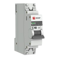 Автоматический выключатель EKF PROxima 1P 40А (C) 4,5kA ВА 47-63 (mcb4763-1-40C-pro)