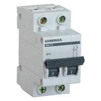 Автоматический выключатель GENERICA 2п C 25А 4.5кА ВА47-29, MVA25-2-025-C