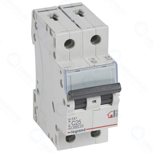 Автоматический выключатель Legrand TX3 2P 25A (С) 6000 (404044)