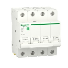 Автоматический выключатель SCHNEIDER ELECTRIC RESI9 (АВ) С 25А 4P 6000A, R9F12425