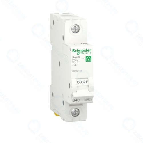 Автоматический выключатель SCHNEIDER ELECTRIC RESI9 (АВ) B 40А 1P 6000А, R9F02140