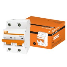 Автоматический выключатель TDM Electric ВА47-100 2Р 125А 10кА х-ка D (SQ0207-0094)