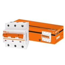 Автоматический выключатель TDM Electric ВА47-125 3Р 80А 15кА х-ка С (SQ0208-0082)