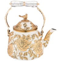 Чайник AGNESS эмалированный со складывающейся ручкой, серия ренессанс 2,5л подходит для индукцион.пл 950-161