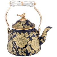 Чайник AGNESS эмалированный со складывающейся ручкой, серия ренессанс 2,5л подходит для индукцион.пл 950-184