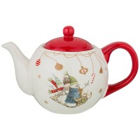 Чайник заварочный AGNESS "зимняя забава" 22,5*13,5*14,5 см. / 900 мл.