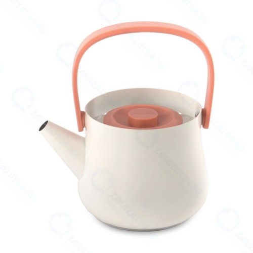 Чайник 2в1 для плиты и заварочный BergHOFF Ron, 1 л (белый)