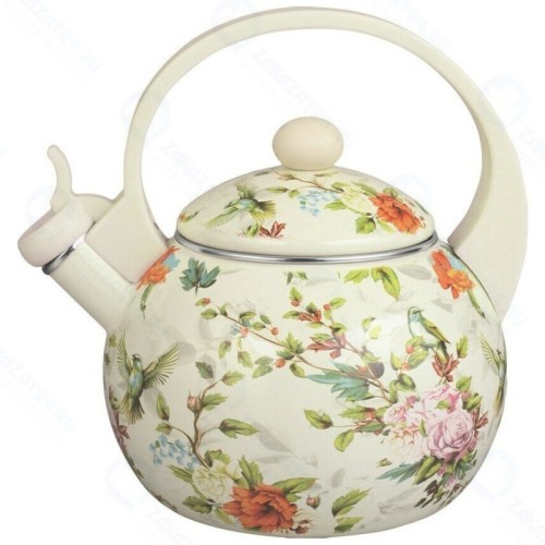 Чайник эмалированный Чудесница ЭЧ-2520 со свистком, 2.5 л