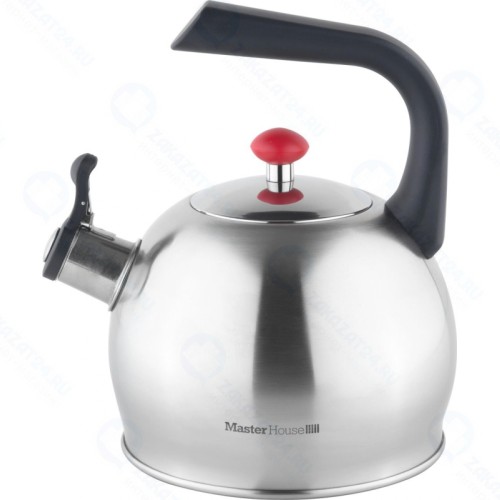 Чайник MASTER HOUSE Valentino из нержавеющей стали со свистком, 2.5л