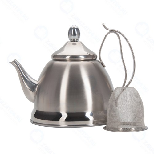 Чайник заварочный REGENT inox Linea PROMO с ситечком, 0,8л