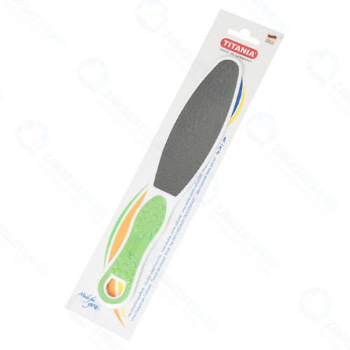 Терка для ног двусторонняя TITANIA нескользящая ручка